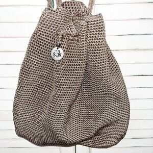 NWT The Sak Crochet Craze Textile Backpack Striped Rainbow The sak crochet rainbow - Gem main image 3